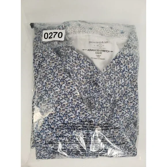 Paper Denim & Cloth Size Large Floral Print Button Up Long Sleeve Dual Pockets - Picture 7 of 7